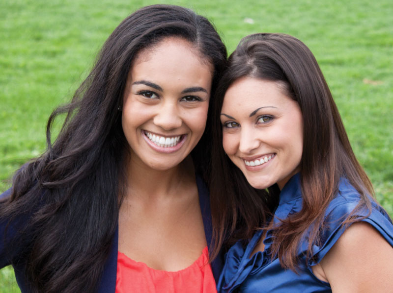 two smiling ladies